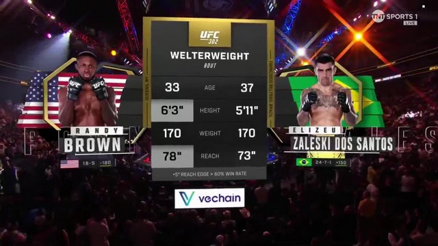 UFC 302 - Randy Brown vs Elizeu Zaleski dos Santos - JUNE 1, 2024