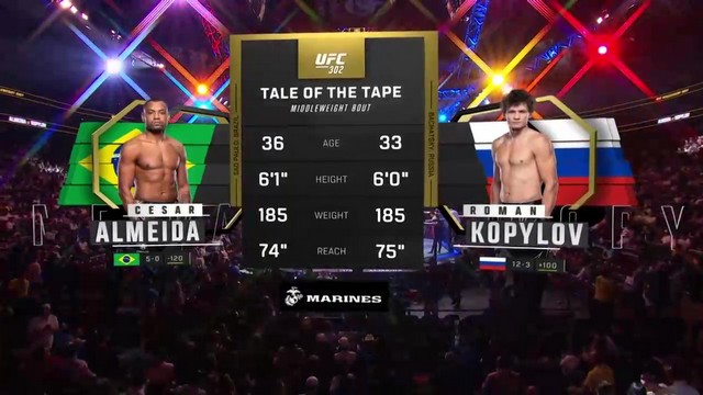 UFC 302 - Roman Kopylov vs César Almeida - JUNE 1, 2024