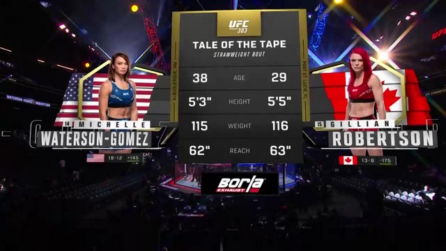 UFC 303 - M. Waterson-Gomez vs Gillian Robertson - June 29, 2024