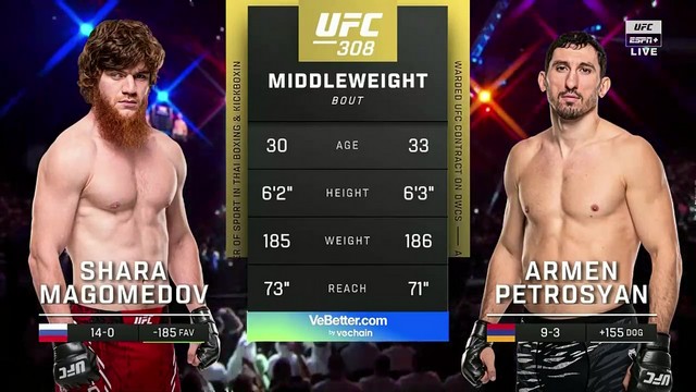 UFC 308 - Shara Magomedov vs Armen Petrosyan - October 26, 2024