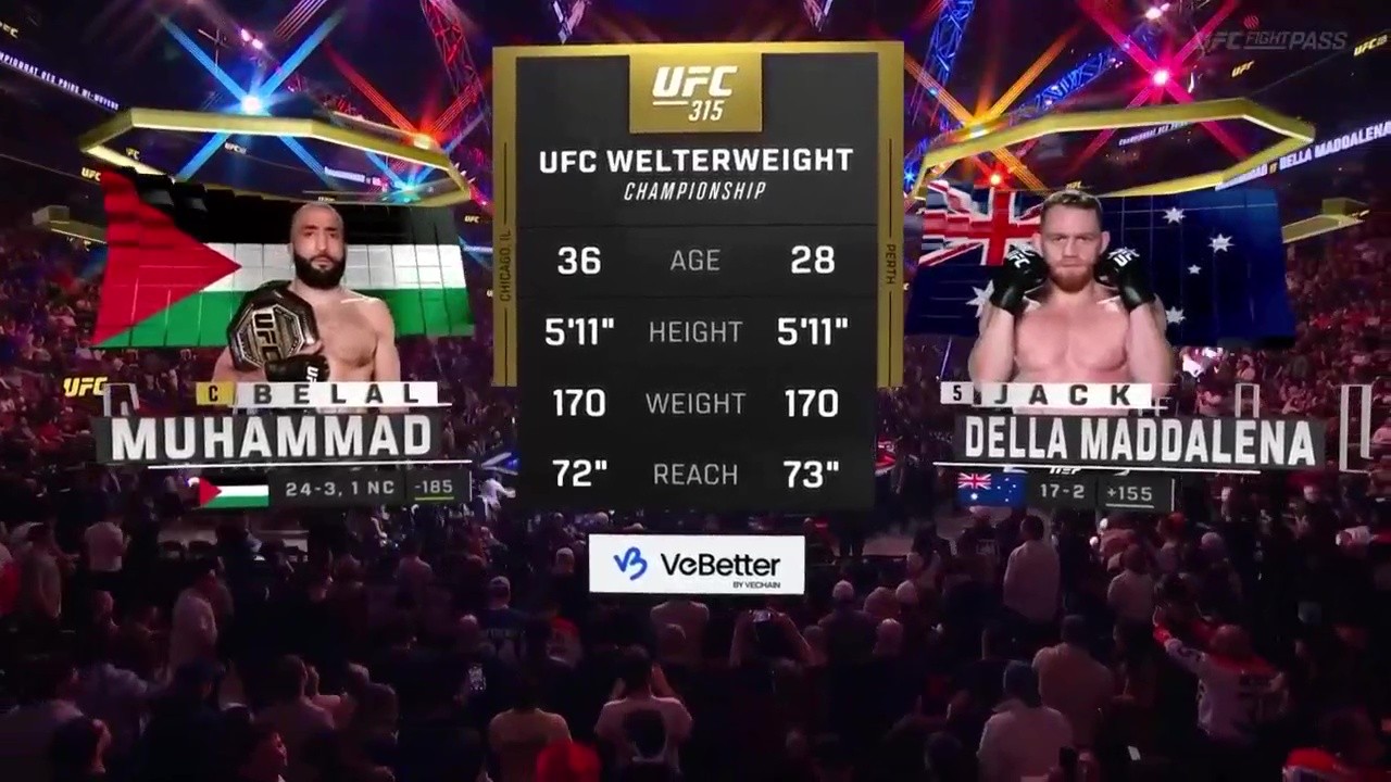 UFC 315 - Belal Muhammad vs Jack Della Maddalena - May 10, 2025