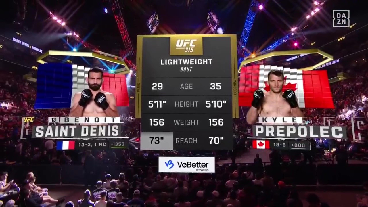 UFC 315 - Benoît Saint Denis vs Kyle Prepolec - May 10, 2025
