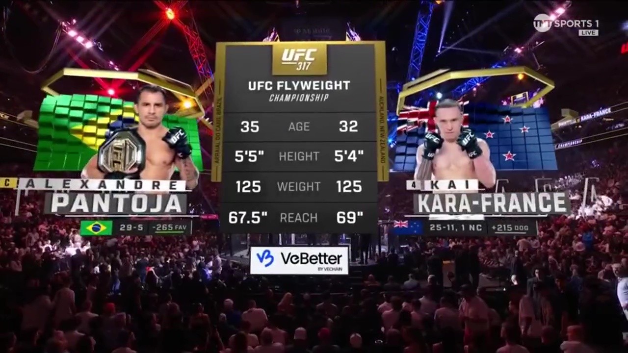 UFC 317 - Alexandre Pantoja vs Kai Kara-France - June 28, 2025