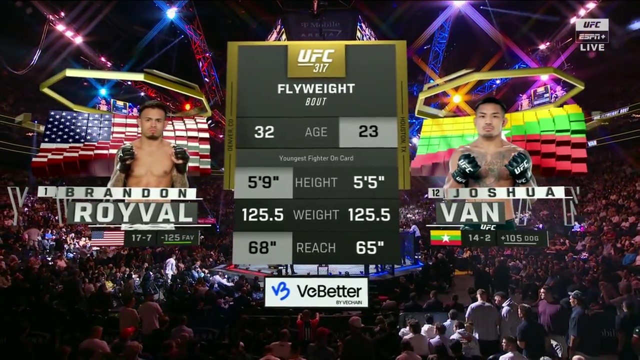 UFC 317 - Brandon Royval vs Joshua Van - June 28, 2025