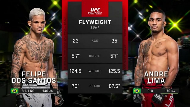 UFC Fight Night - André Lima vs Felipe dos Santos - September 7, 2024