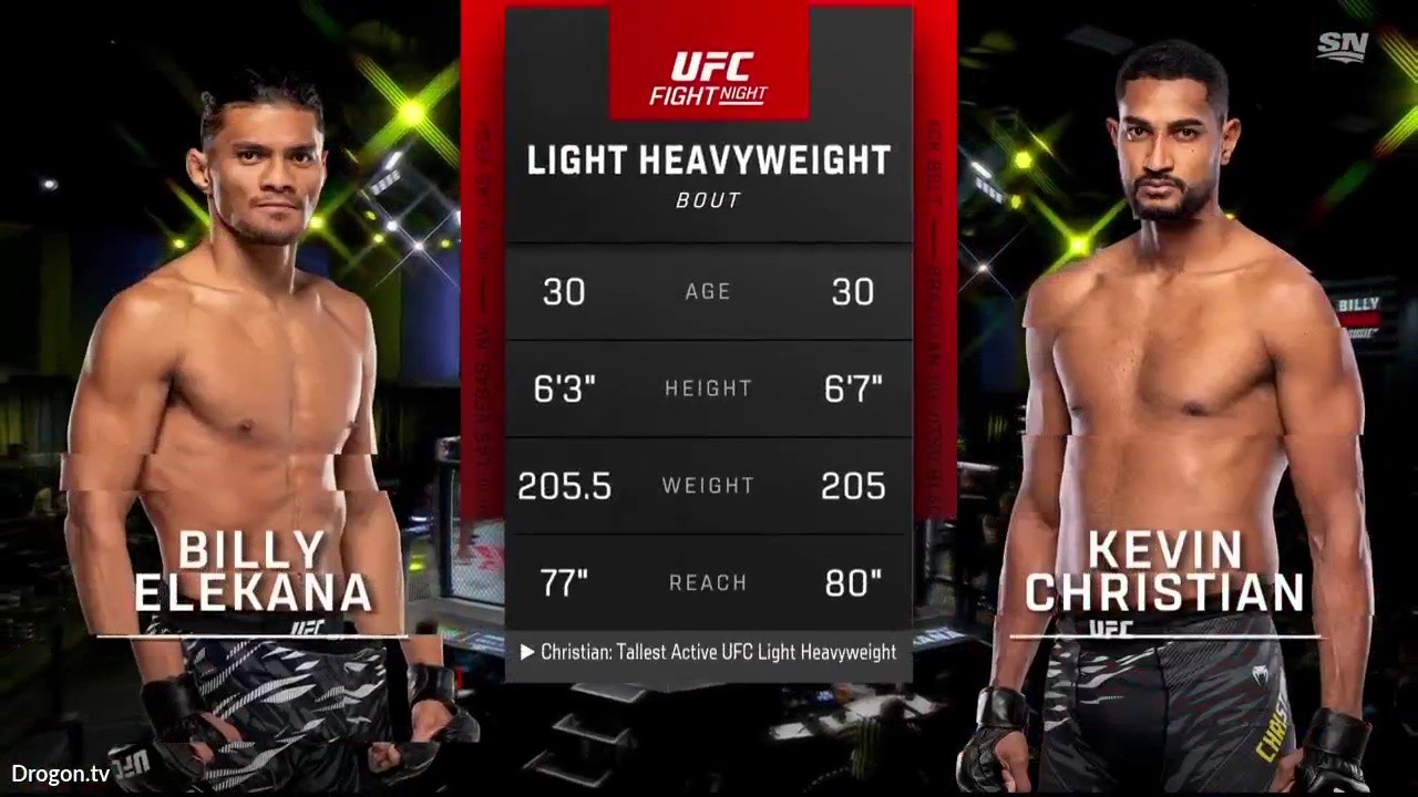 UFC Fight Night 263 - Billy Elekana vs Kevin Christian - November 1, 2025