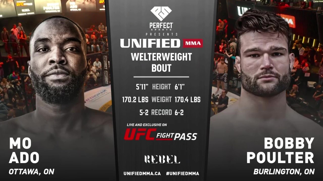 Unified MMA 62 - Bobby Poulter vs Mohamed Ado - May 30, 2025