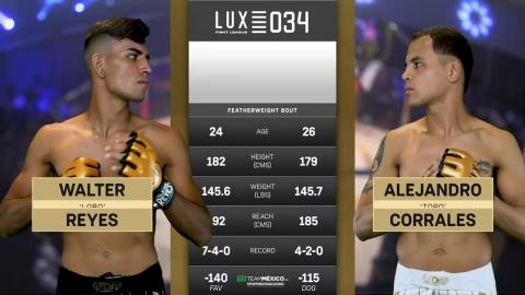 Lux Fight League 34 - Alejandro Corrales vs Walter Reyes - July 20, 2023