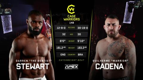 Cage Warriors 148 - Darren Stewart vs Guilherme Cadena - Dec 31, 2022