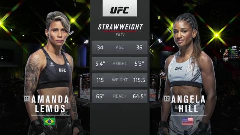 UFCFN 199 - Amanda Lemos vs Angela Hill - Dec 18, 2021