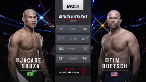 UFC 208 - Jacare Souza vs Tim Boetsch - Feb 11, 2017