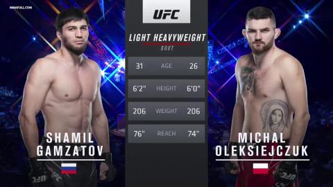 UFC 267 - Michał Oleksiejczuk vs. Shamil Gamzatov - Oct 30, 2021