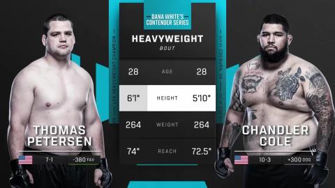 Contender Series 2023 - Thomas Petersen vs Chandler Cole - August 29, 2023