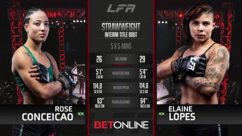 LFA 162 - Rose Conceição vs Elaine Lopes - July 06, 2023