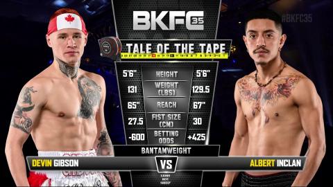 BKFC 35 - Devin Gibson vs Albert Inclan - Jan 27, 2023