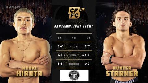 CFFC 114 - Hunter Starner vs Naoki Hirata - Nov 10, 2022