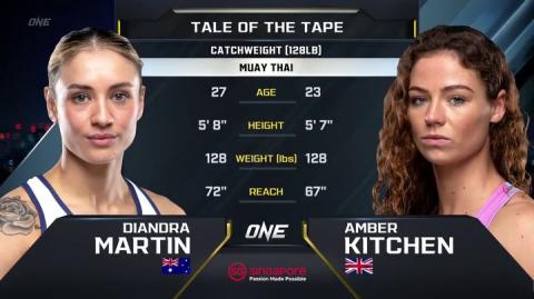 ONE Prime 1 - Diandra Martin vs Amber Kitchen - Aug 27, 2022
