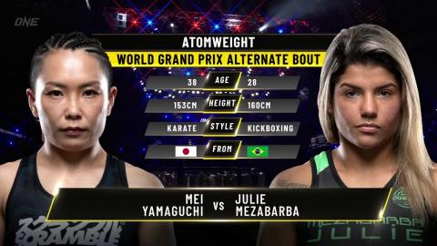 Mei Yamaguchi VS Julie Mezabarba - Sep - 03 - 2021