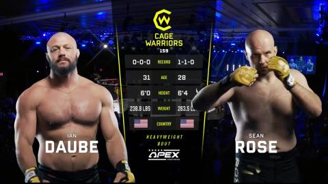 Cage Warriors 159 - Ian Daube vs Sean Rose - September 7, 2023