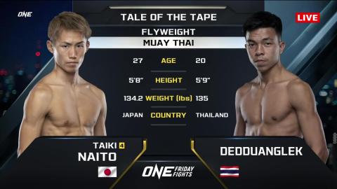 One Friday Fights 26 - Dedduanglek Tded99 vs Taiki Naito - July 20, 2023