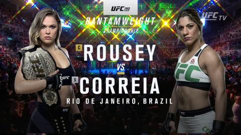 UFC 190 - Ronda Rousey vs Bethe Correia - Aug 1, 2015