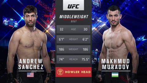 UFC 257: Andrew Sanchez vs Makhmud Muradov - Jan 24, 2021