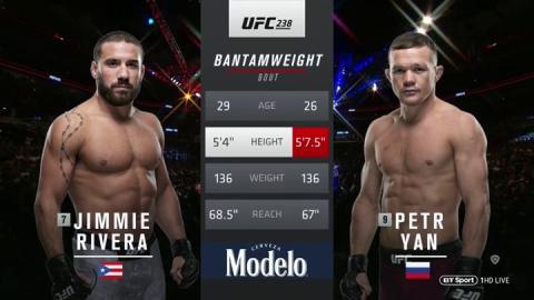 UFC 238 - Jimmie Rivera vs Petr Yan - Jun 8, 2019