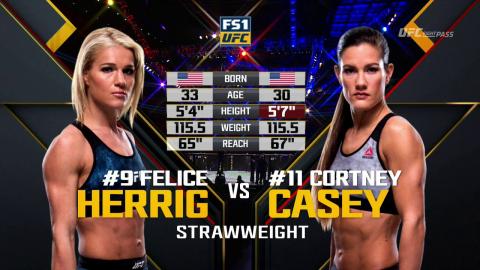 UFC 218 - Felice Herrig vs Cortney Casey - Dec 3, 2017
