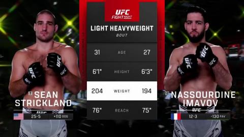 UFC Fight Night 217 - Sean Strickland vs Nassourdine Imavov - Jan 14, 2023