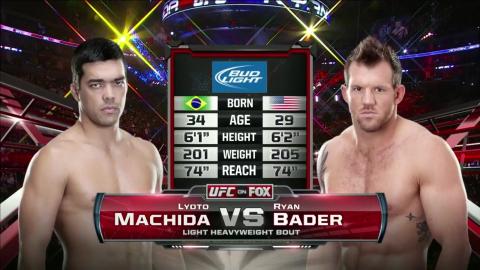 UFC on FOX 4 - Lyoto Machida vs Ryan Bader - Aug 4, 2012