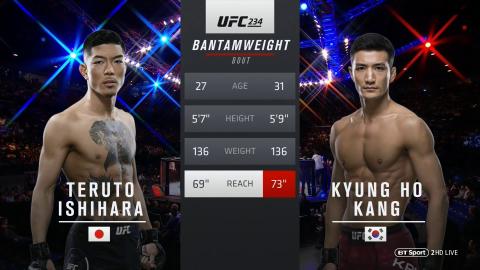 UFC 234 - Teruto Ishihara vs Kyung Ho Kang - Feb 9, 2019