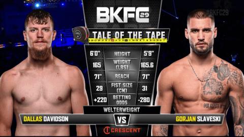 BKFC 29 - Dallas Davison vs Gorjan Slaveski - Sep 10, 2022