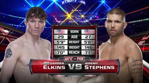 UFC on FOX 10 - Darren Elkins vs Jeremy Stephens - Jan 24, 2014