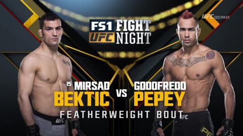 UFC on Fox 27 - Godofredo Pepey vs Mirsad Bektic - Jan 27, 2018