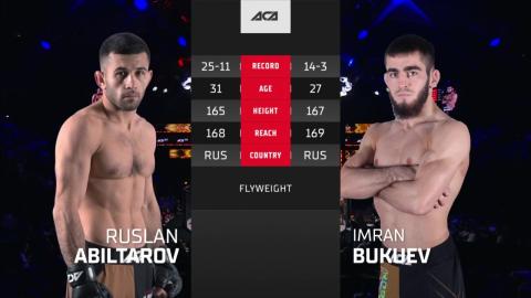 ACA 161 - Imran Bukuev vs Ruslan Abiltarov - August 10, 202