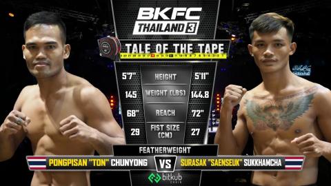 BKFC Thailand 3 - Pongpisan Chunyong vs Surasak Sukkhamcha - Sep 03, 2022