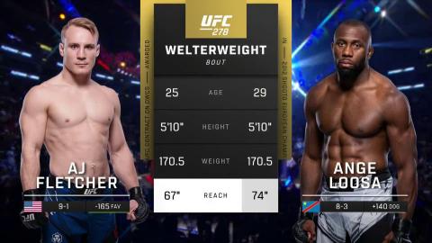 UFC 278 - AJ Fletcher vs Ange Loosa - Aug 20, 2022