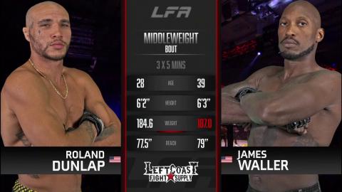Roland Dunlap vs. James Waller - Sep 24, 2021