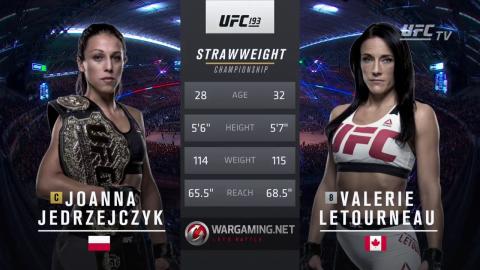 UFC 193 - Valerie Letourneau vs Joanna Jedrzejczyk - Nov 14, 2015