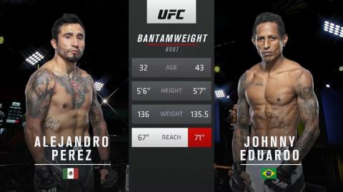 UFCFN 193 - Alejandro Perez vs Johnny Eduardo - Oct 2, 2021