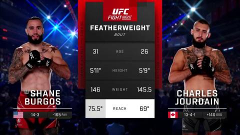UFC on ABC 3: Shane Burgos vs Charles Jourdain - Jul 16, 2022