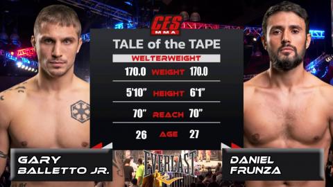 Gary Balletto Jr. vs. Daniel Frunza  - Sep - 17, 2021