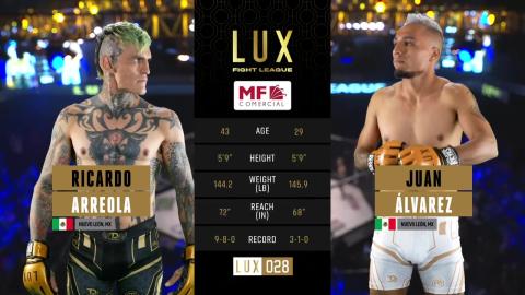 LUX 28 - Juan Álvarez vs Ricardo Arreola - Nov 18, 2022