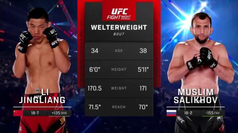 UFC on ABC 3: Li Jingliang vs Muslim Salikhov - Jul 16, 2022