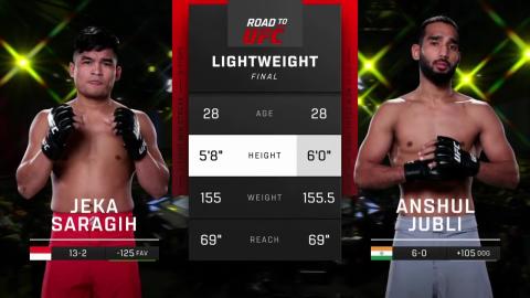 UFC Fight Night 218 - Jeka Saragih vs Anshul Jubli - Feb 04, 2023