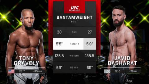 UFCFN 210 - Tony Gravely vs Javid Basharat - Sept 17, 2022