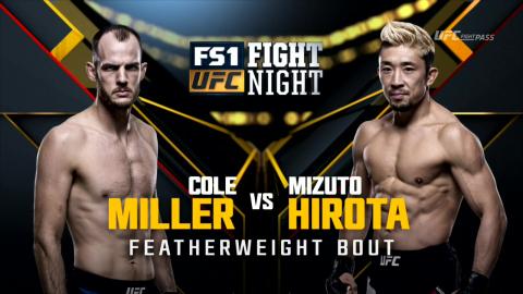 UFC on Fox 22 - Cole Miller vs Mizuto Hirota - Dec 18, 2016