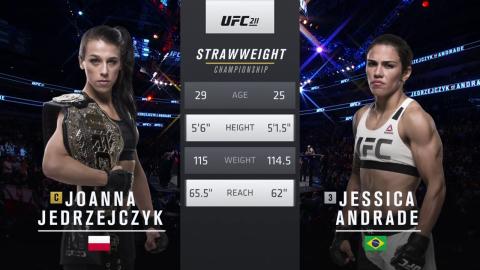 UFC 211 - Joanna Jedrzejczyk vs Jessica Andrade - May 13, 2017