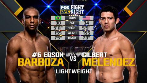 UFC on FOX 20 - Edson Barboza vs Gilbert Melendez - Jul 23, 2016