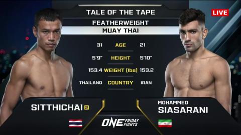 One Friday Fights 32 - Mohammed Siasarani vs S. Sitsongpeenong - September 7, 2023